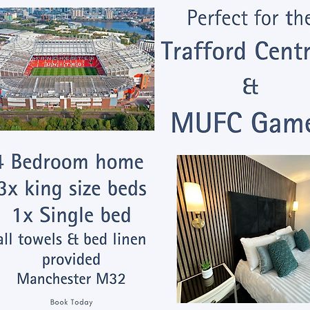 מנצ'סטר Waterside Mufc & Trafford Centre Townhouse 4 Bedroom Free Parking מראה חיצוני תמונה