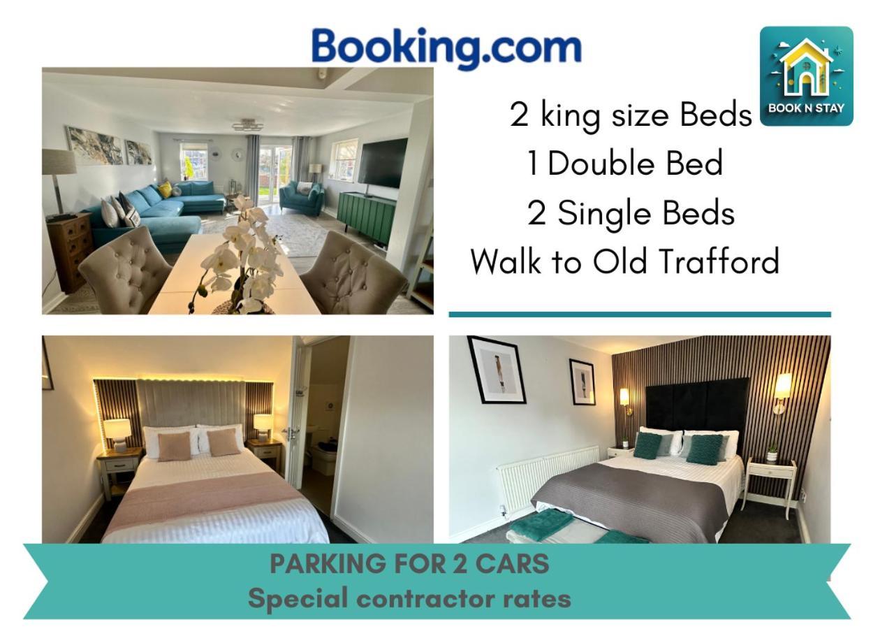 מנצ'סטר Waterside Mufc & Trafford Centre Townhouse 4 Bedroom Free Parking מראה חיצוני תמונה